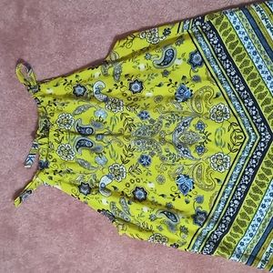 No Boundaries brand floral pattern tank